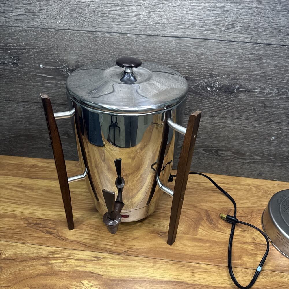 VTG MCM ATOMIC Regal Ware 1330 Percolator Coffee Maker 10-30 Cups ~Tested